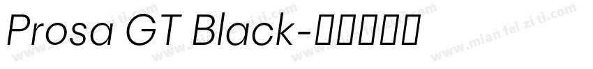 Prosa GT Black字体转换